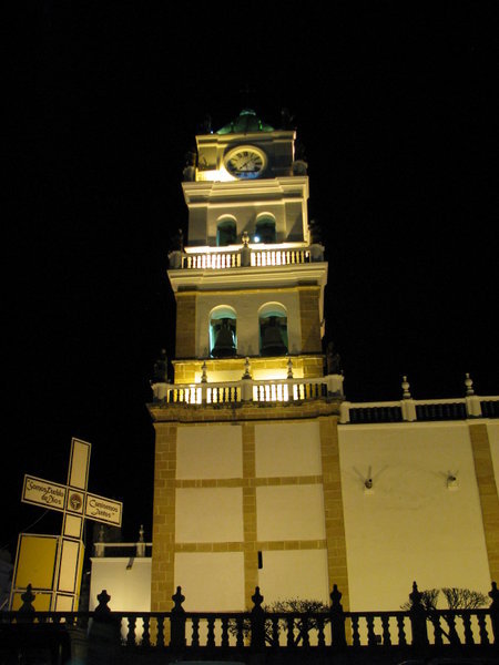 Cathedral Tower at night