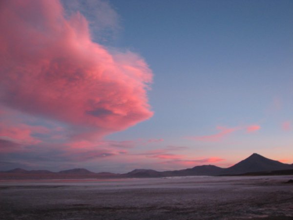 Sunset at Laguna Colorada
