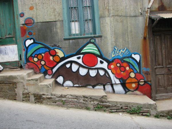 Mural of a Clown