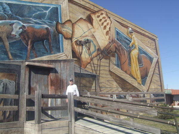 Sebring Mural & Cowboy