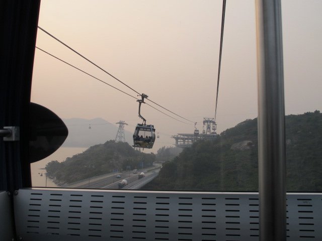 View from cable car to Nnong Ping