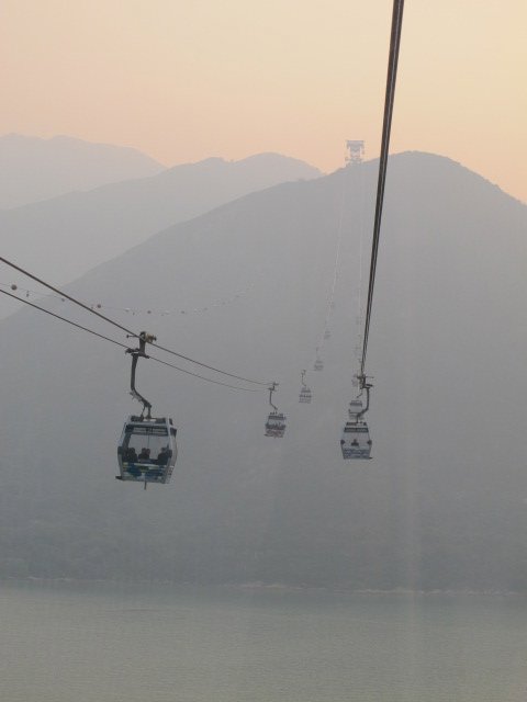 View from cable car to Nnong Ping