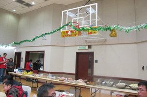 A small attempt of the decoration at the Christmas party