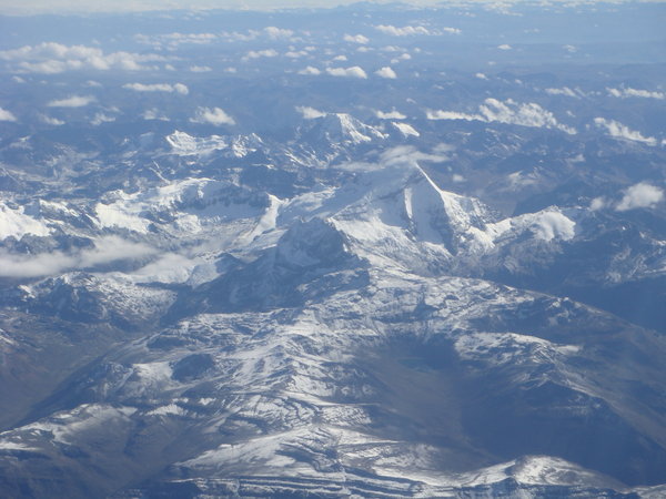 Andes from the Airplane