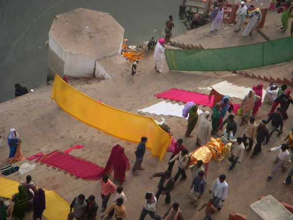 Saris and Funeral Procession