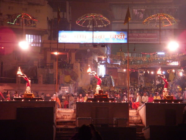 Viewing temple ceremony from the boat