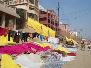 Doing laundry in Varanasi
