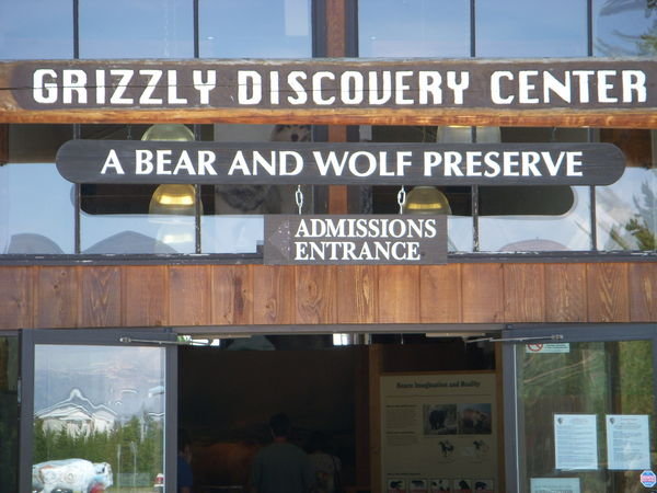 Entrance to the Grizzly & Wolf Discovery Center