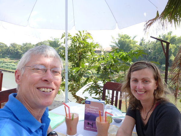 Our last fruit shake in Lao... Yumm!