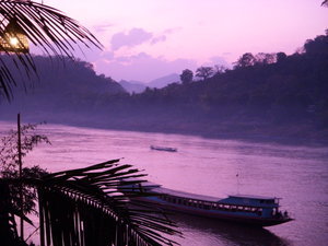 Christmas Sunset on the Mekong