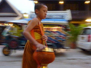 Young Monk with Begging Bowl
