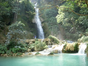 The Kuang Si Waterfall