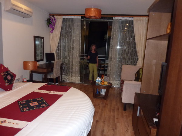 Our fancy room in Hanoi