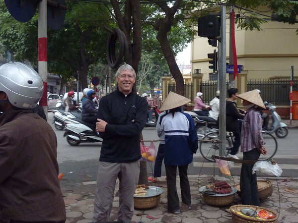 Steve during our walk around the Old Distrct in Hanoi