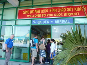At the airport at Phu Quac Island