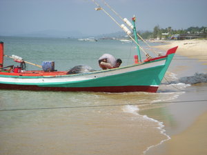 Lots of fishing boats on Phu Quac Island
