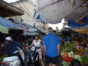 Making our way through the busy market