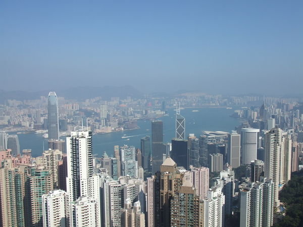 View from the peak in the daytime