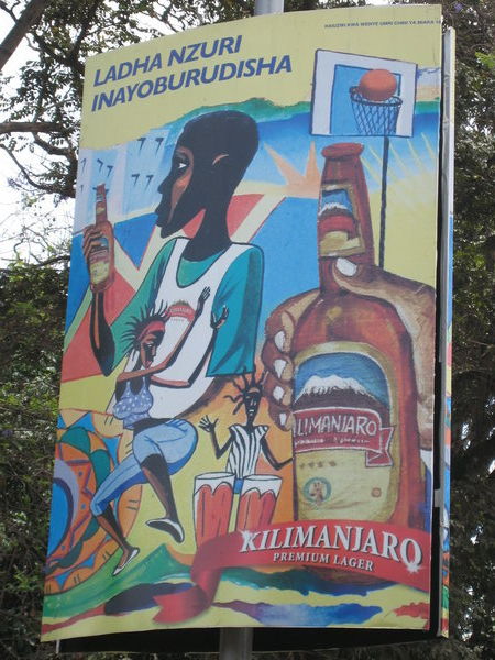 Kilimanjaro Bier Werbung