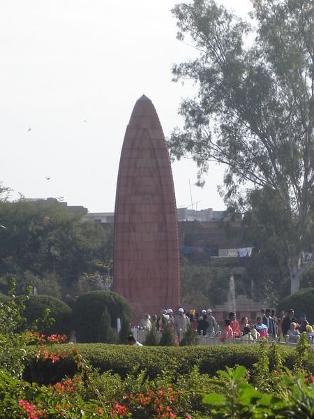 The memorial garden in Amritsar