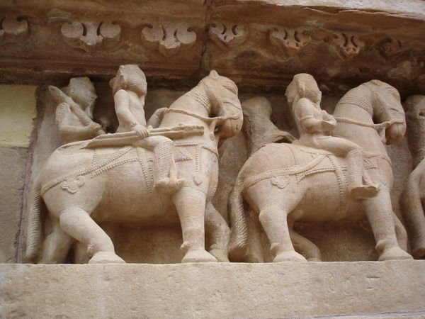 Carved Horse Relief - Khajuaho