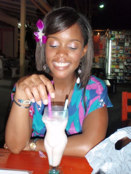 Afra With A Naughty Glass Photo