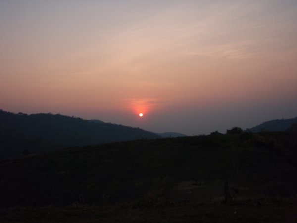 Sunrise at camp