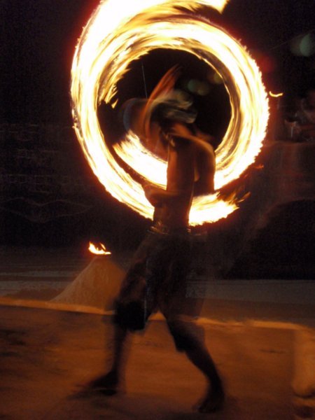 Fire dancer