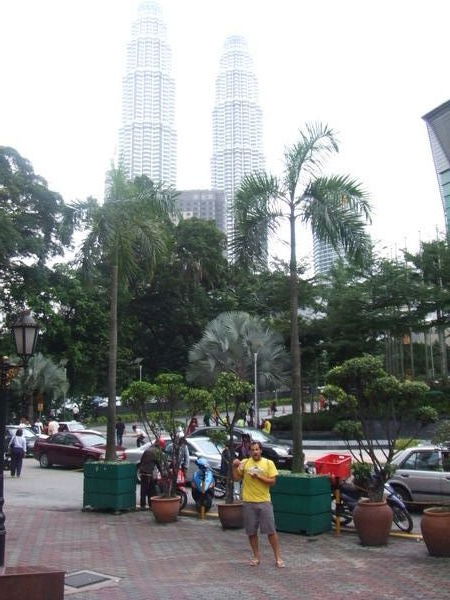 Petronas Towers in the background