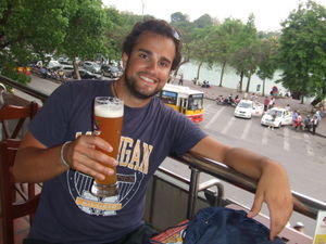 Beers on the terrace about the Old City Lake