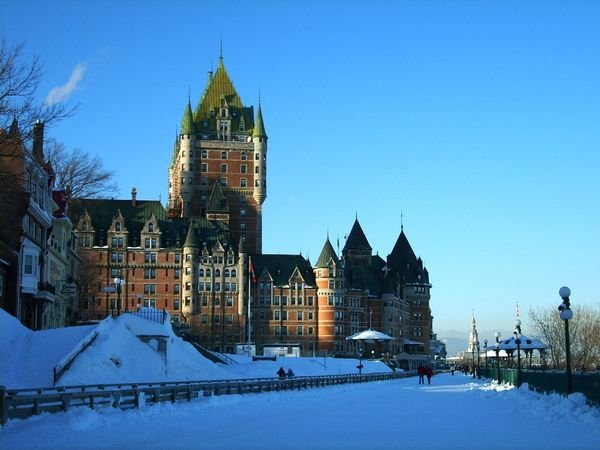 back of Chateau Frontenac