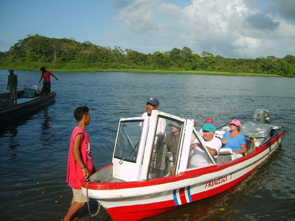 our boat for Tortuguero National Park