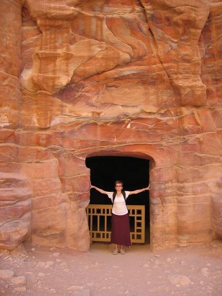 Sandstone tomb entrance, Petra