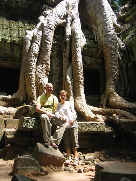 Relaxing at Ta Prohm