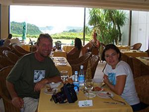 That is why I am now called ´Sandy Sheraton´! The lunch there was great and the views unbeatable of course