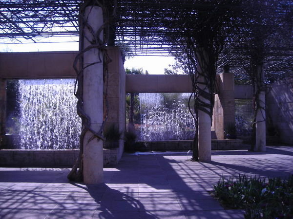 water walls at arboretum