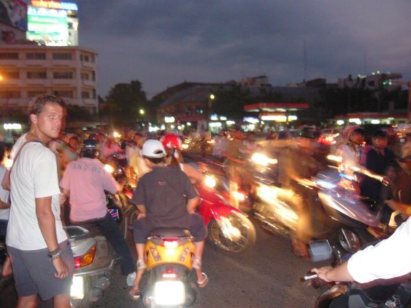 Crossing the Street in Saigon