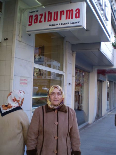 Cenker's Mom after purchasing Burmakadayif