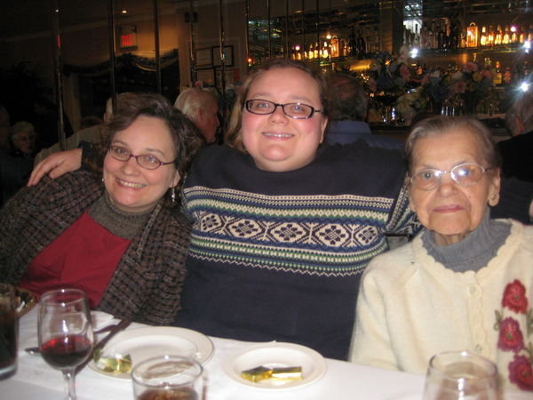 Mary, Helen, Grandma at Polish Restaurant