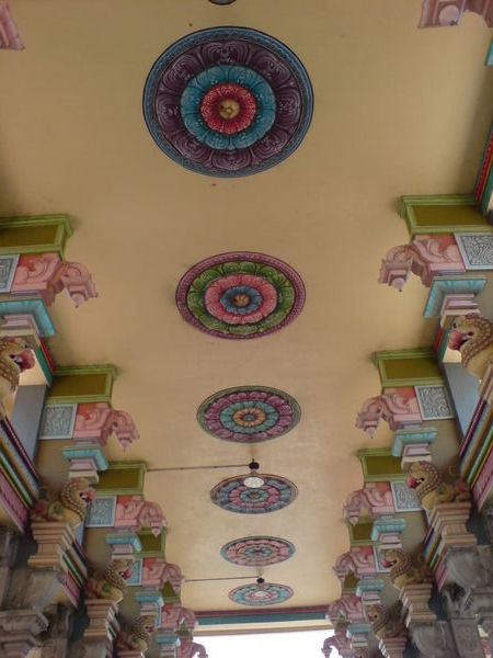 Painted Mandapam at temple