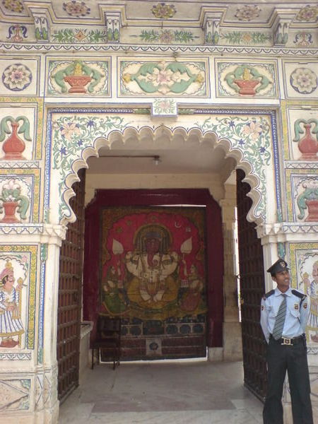 Painted gateway in city palace