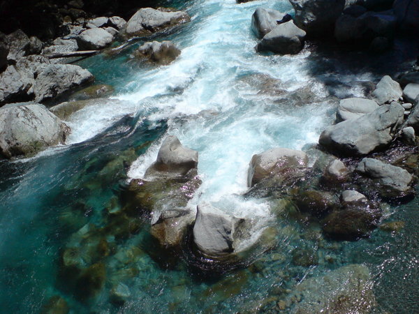 On of many crystal clear rivers