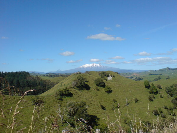 View of the two volcanos