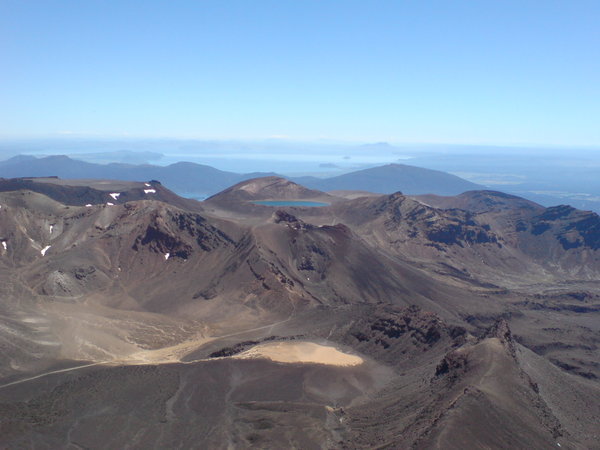Tongariro crossing from Mt Doom (from LOTR)