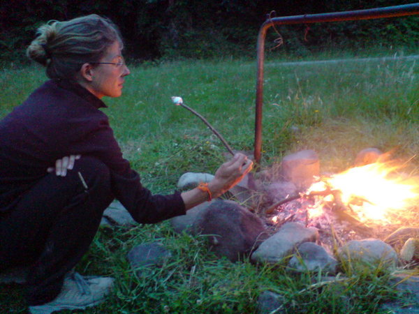 Toasting a mashmallow