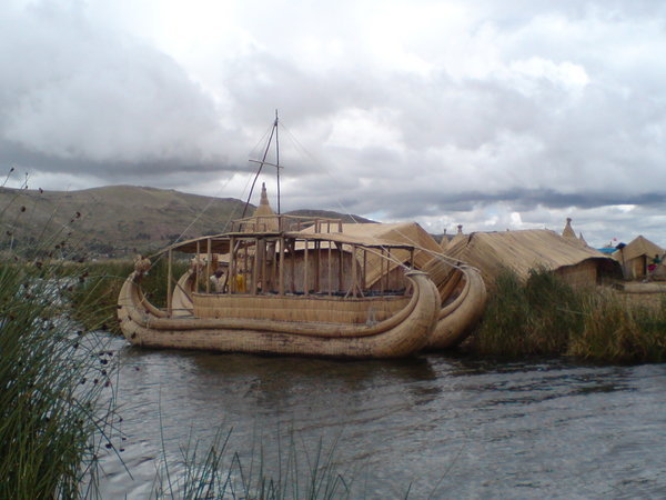 Ceremonial reed boats