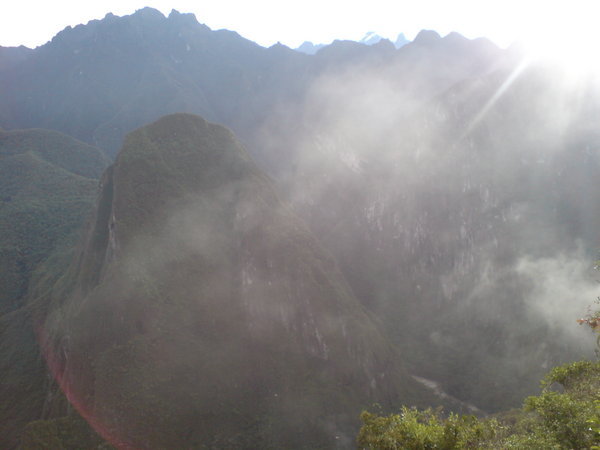 Scenery surrounding Machu Picchu  