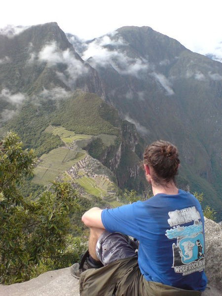 Looking down at Machu Picchu from Wayna Picchu