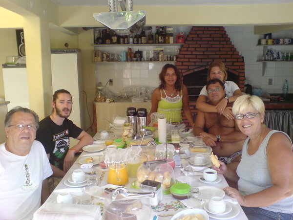 Family breakfast...what a spread!
