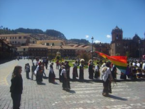 Party/Protest time in Cusco